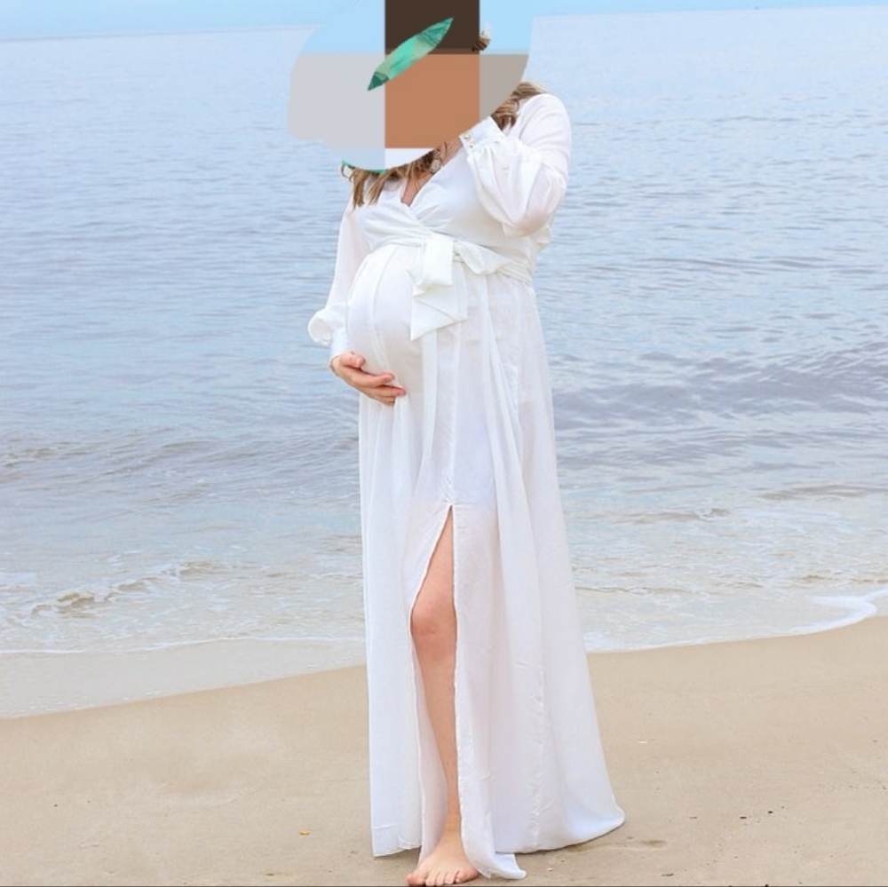 White satin maxi dress